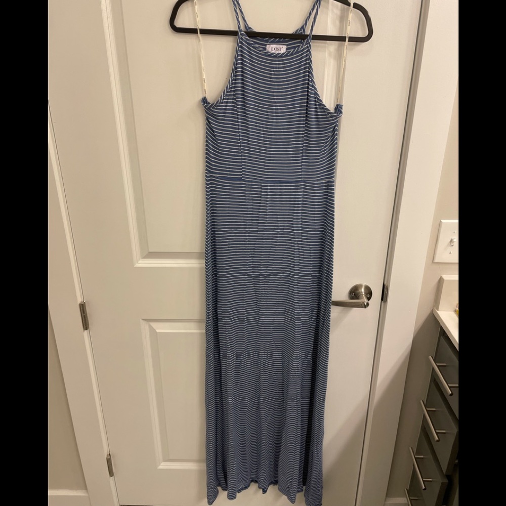 Thin Striped Maxi Dress